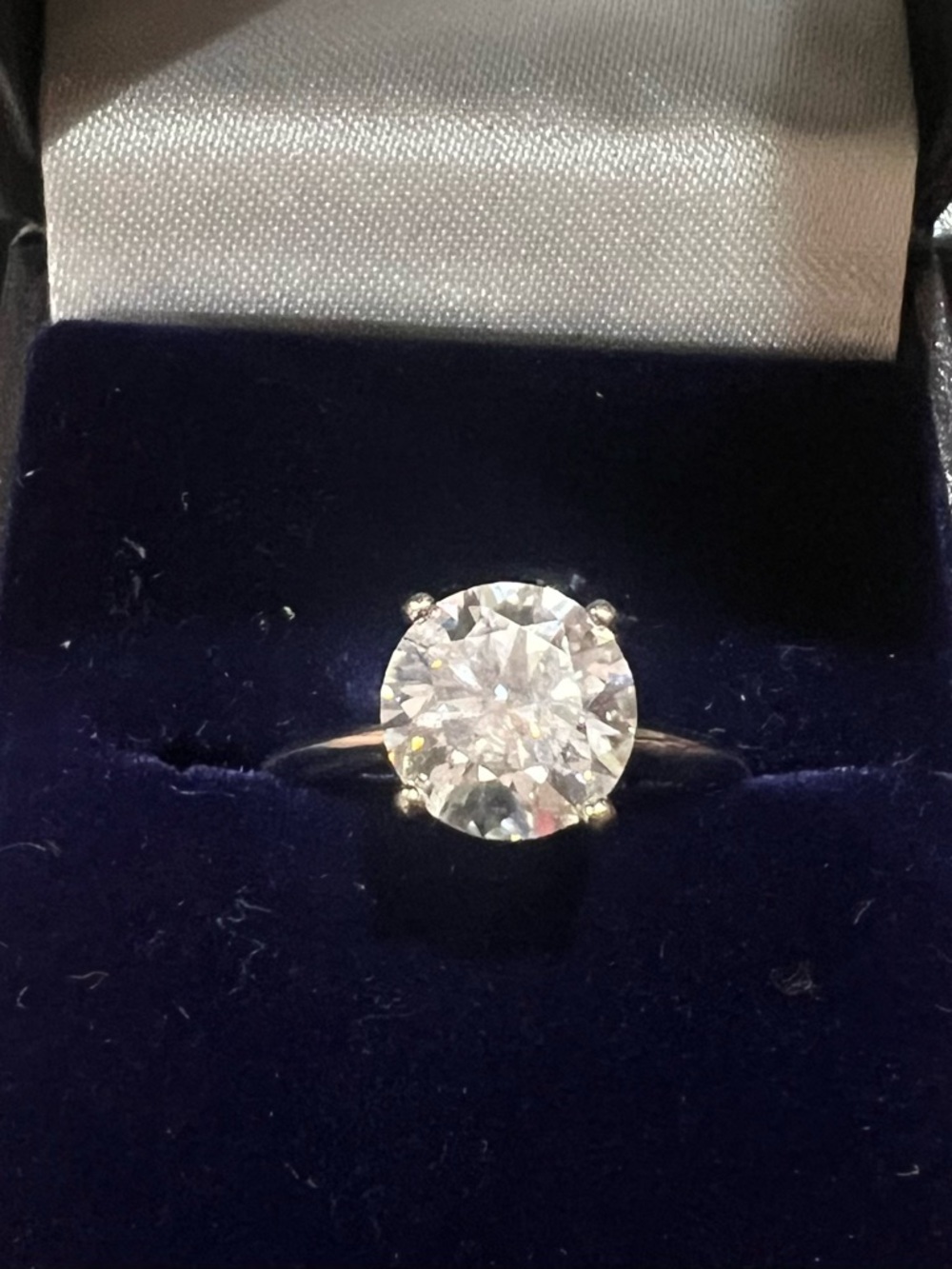 Moissanite 2.5 carat ring